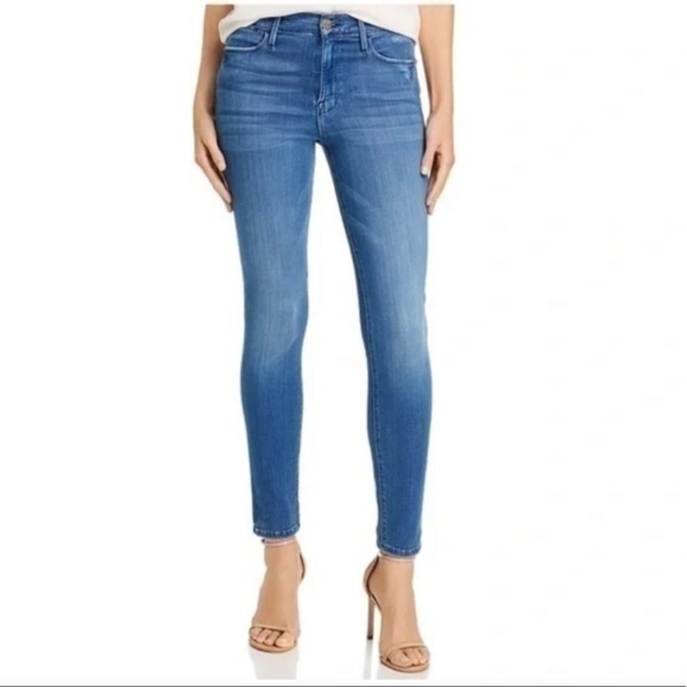 *FRAME Denim Le High Skinny Jeans In Blue Lagoon Jeans Size 27